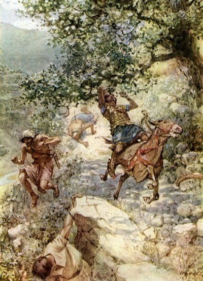 Absaloms död - Bibeln av William Brassey Hole