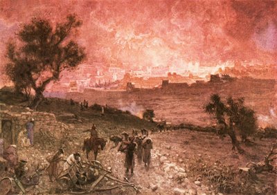 Jerusalems förstörelse av Nebukadnessar 587 f.Kr av William Brassey Hole