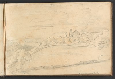 Berry Pomeroy slott av William Brockedon