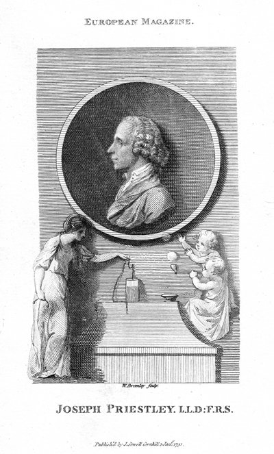Joseph Priestley, engelsk kemist och presbyteriansk minister, 1791 av William Bromley
