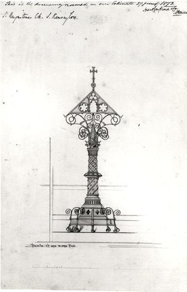 Design för en läktarstol, St Augustine