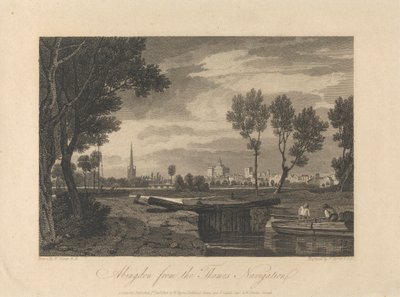 Abingdon från Themsen Navigation av William Byrne