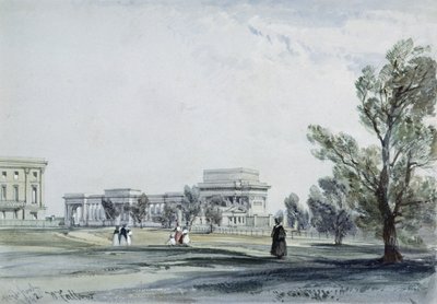 Ingång till Hyde Park vid Hyde Park Corner av William Callow