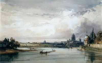 Paris sett från fjärran, c1835-1900 av William Callow