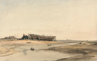 Fartygsbyggnad av William Callow