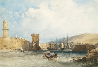 Ingången till Marseilles hamn av William Callow