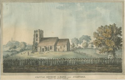 Slottskyrkan - Kyrka: akvarellmålning och [1700-talet] (målning) av William Carter