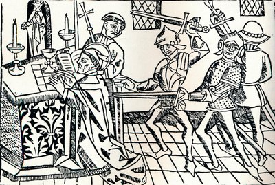 Martyrskap av St. Thomas av Canterbury, c1484 av William Caxton