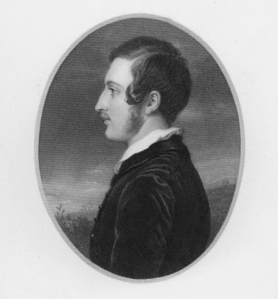 Prins Albert, tjugo år gammal (gravyr) av William Charles (after) Ross