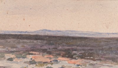 Landskap: Dal med berg på avstånd av William Collins