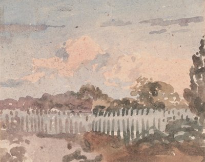 Landskap med staket av William Collins
