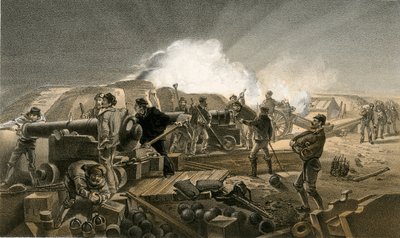 En varm natt i Batterierna av William Crimea Simpson