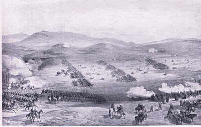 Balaclava, 25 oktober 1854: The charge of the Light Brigade, illustration från British Battles on Land and Sea, 1915 av William Crimea Simpson