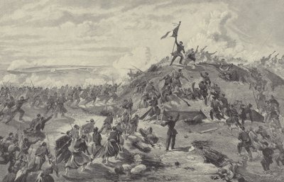 Erövring av Malakoff-redoubten av fransmännen, belägringen av Sevastopol, 8 september 1855 av William Crimea Simpson