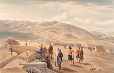 ?Highland Brigade Camp, looking south?, 1855 av William Crimea Simpson
