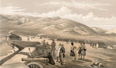 Highland Brigade Camp, blickar söderut av William Crimea Simpson