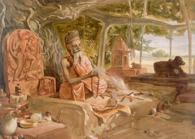 Hindu Fakir, från "India Ancient and Modern", 1867 av William Crimea Simpson