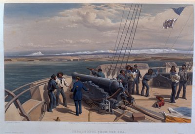 Sebastopol från havet, graverad av T. Picken, från 