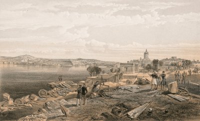 Sebastopol från baksidan av Fort Nicholas, tittar söderut av William Crimea Simpson