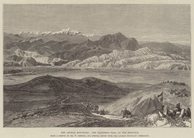 Den afghanska gränsen, Nialsheni-passet, på Heri-Rud av William Crimea Simpson