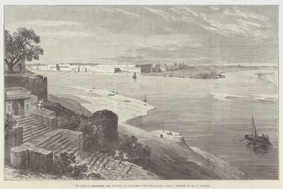 Fortet av Allahabad och Junction av Jumna med Ganges av William Crimea Simpson