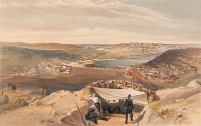?The Town Batteries or Interior Fortifications of Sebastopol från den avancerade parallellen av Chapman