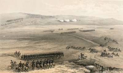 Kavalleriaffären i Bulganaks höjder - den första pistolen, 19 september 1854 av William Crimea Simpson