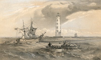 Fyren vid Cape Chersonese, tittar söderut av William Crimea Simpson