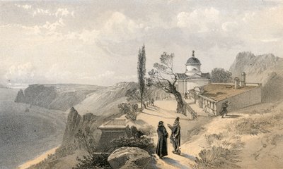 S:t Georgs kloster och Cape Fiolente, i västlig riktning av William Crimea Simpson