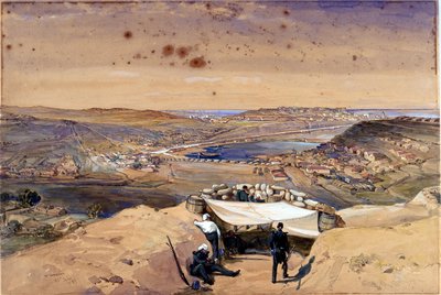 ?Stadsbatterier eller inre befästningar i Sebastopol, 23 juni 1855? av William Crimea Simpson