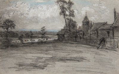 London från Priory, Hampstead. Regnskurar av William Crotch