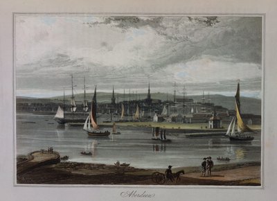 Aberdeen, från "A Voyage Around Great Britain" av Richard Ayton av William Daniell