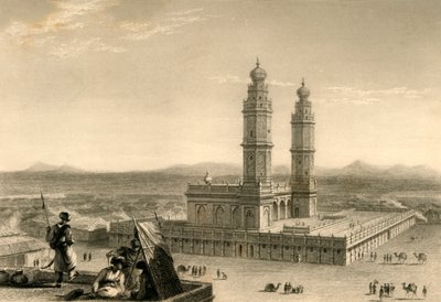 Moské i Coimbatore, 1835. av William Daniell