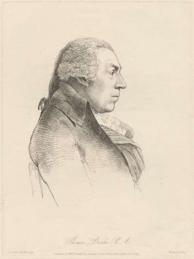 Thomas Banks, R.A. av William Daniell