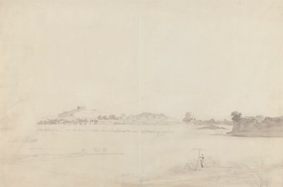 Vy över Monghyr, Bihar av William Daniell