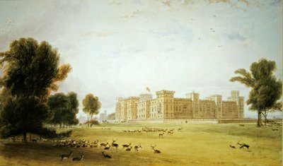 Windsor Castle (akvarell på papper) av William Daniell