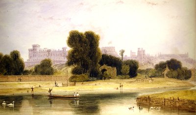Windsor Castle från Eton, Berkshire av William Daniell
