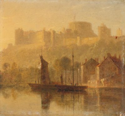 Windsor Castle från Themsen av William Daniell