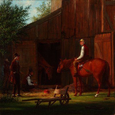 Den sjuka hästen 1869 (olja på duk) av William Davis