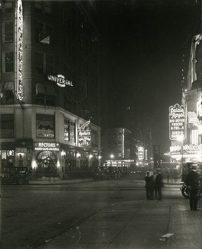 48th Street mellan Broadway och Seventh Avenue, 1917 av William Davis Hassler