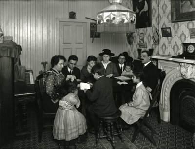 Evangelistkommittén, bibelstudier hemma hos fru Vitello, 359 E. 49th Street, med fröken Jones som lärare. 30 mars 1916 av William Davis Hassler