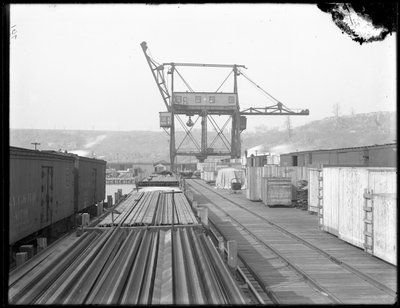 Resande direktlastare på West Shore Rail Road, Weehawken, New Jersey, 1912 av William Davis Hassler