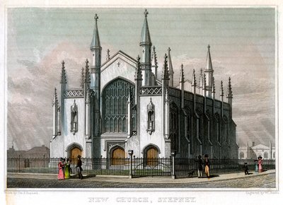 New Church, Stepney, London, 1828. av William Deeble