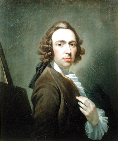 Självporträtt, ca 1750 (olja på duk) av William Delacour