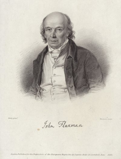 Porträtt av John Flaxman av William Derby