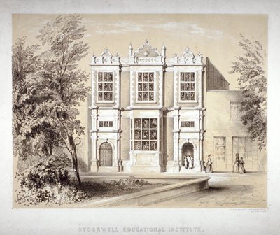 Stockwell Educational Institute, Stockwell, Lambeth, London, c1860 av William Dickes