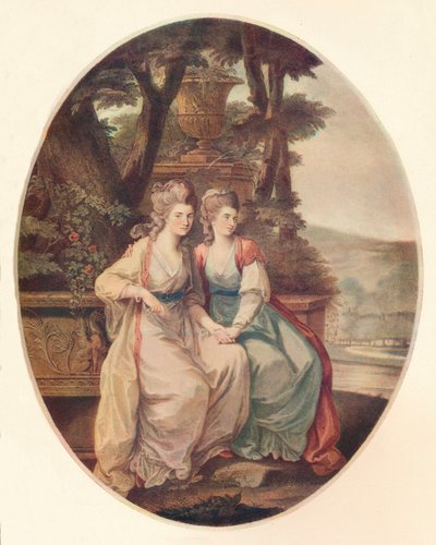 Hertiginnan av Devonshire och Lady Duncannon, 1782 av William Dickinson