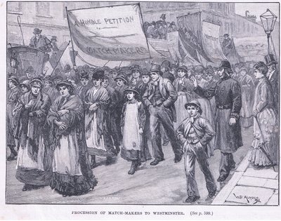 Procession av tändsticksmakarna till Westminster 1871 AD av William Douglas Almond