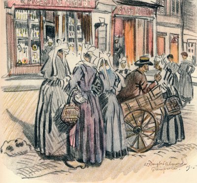 Gatuskvaller, Quimperle, 1915 av William Douglas Almond