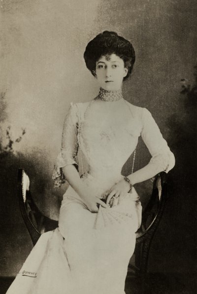 Porträtt av Maud , drottning av Norge (foto) av William Downey